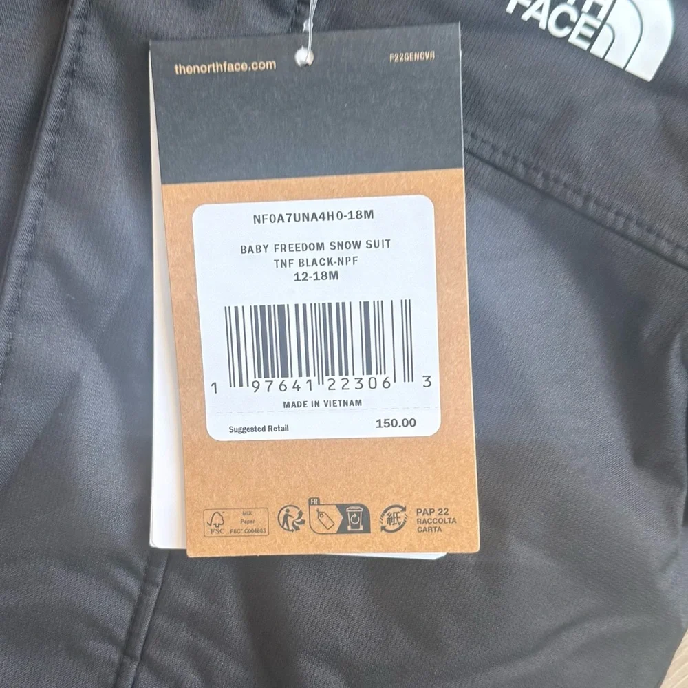 The North Face Charcoal Hooded Snowsuit - Picture 2 of 2